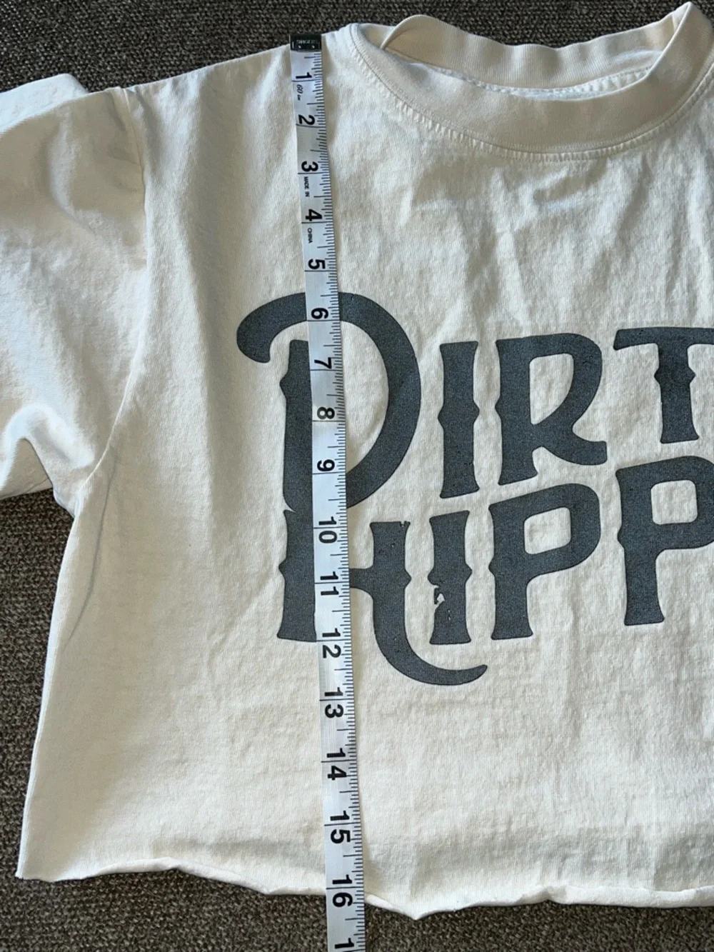 Pebby Forevee cut off 1/2 crop Tee size large - Picture 5 of 5